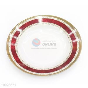 New Design Red Border Melamine Fruit Plate