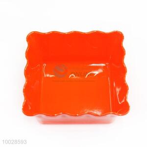 High Quality Square Orange Melamine Fruit Plate