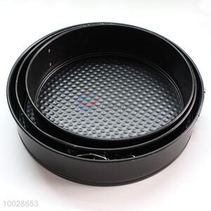 3pcs/set black color round non stick springform cake pan