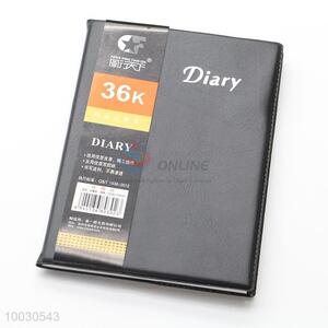 Cheap good quality black PU notebook