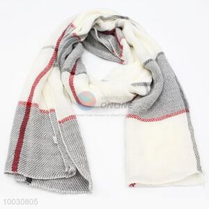 Wholesale Classical Grid Wool Spinning Scarf