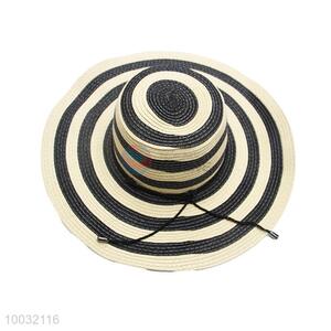 Black Summer Beach Hats/Wide Brim Straw Hat