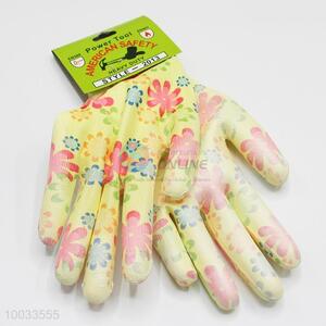 Snowflake Pattern 8 Cun Nylon&PU Antistatic Protective Working/Safety Gloves