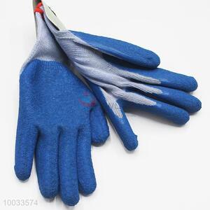Blue Latex Coated Antistatic Protective Working/Safety Gloves