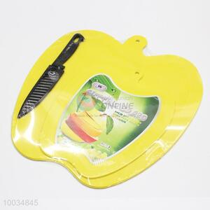 3 pcs apple shaped cutting board and knife set