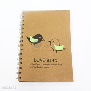 Birds Spiral Binding Paper Notebook with Die-Cut cover