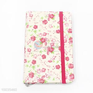 Flora Cover Notebook/Memo with Rubber Band