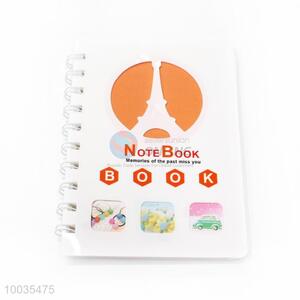 Spiral Binding Paper Notebook with Die-Cut PP cover