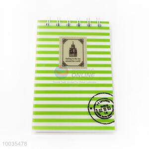 High Quality Green Streak Pattern  Paper Notebook
