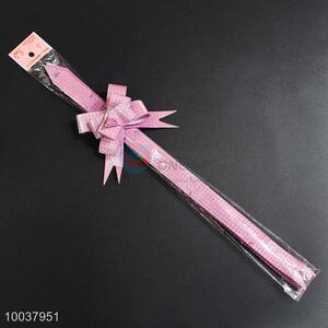 30MM Hot Sale Pink Gift Ribbon, Pull Bow Printed with Circles