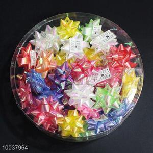 5CM Beautiful Colorful Gift Ribbon, Star Bow for Pckage Decoration