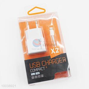 1A usb charger+usb cable(1m) for iphone 6