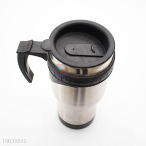 High Quality Silver PP+PS Double Wall Auto Mug/Travel Mug