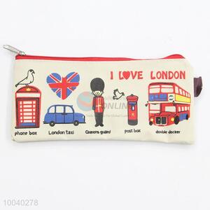 London style cotton&jute material coin <em>purse</em> pencil bag for girls
