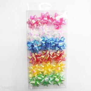 1.75CM Wholesale Kawaii Colourful Gift Ribbon, Star Bow for Decoration
