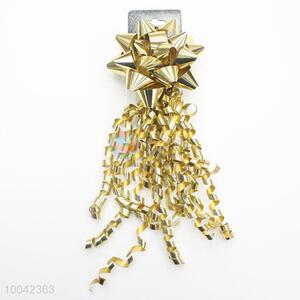 New Design Golden Gift Ribbon, Star Bow for Gift Package Decoration