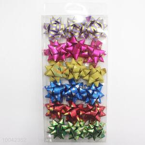 1.75CM Popular Kawaii Colourful Gift Ribbon, Star Bow for Decoration
