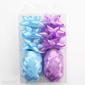 Hot Sale 6 Star Bows and 2 Rolls of Ribbon for Gift Package