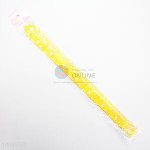 1.8*34MM Beautiful Yellow Gift Ribbon, Pull Bow with White Hearts Pattern