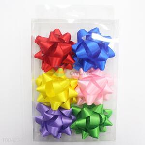 3Inch Hot Quality Pretty Colourful Gift Ribbon, Star Bows for Gift Package Decoration