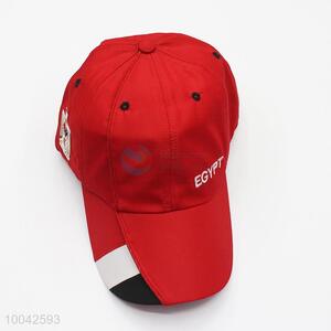 Cool design red peak cap