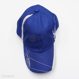 Cool design blue flat peak snapback cap