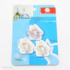 3pcs/set house shaped decorative coat hooks