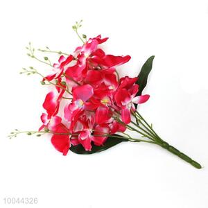 high-end decoration bloom artificial phalaenopsis fabric flower