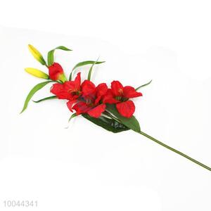Five-heads red hippeastrum rutilum flower simulation flower