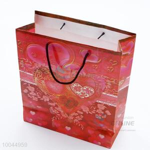 Red Heart Valentine's Day Style 32*44*11cm 128 Steel Plate Gift Bag