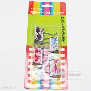 4pcs Nice Printing Ticket/Metal  Clips Set