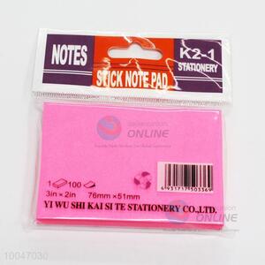 Rose red 76*51mm 3in*2in wholesale stationery sticky notes