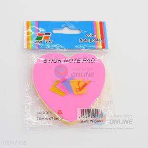 Heart Shape Sticky Note Pad With Colorful Pages/Sticky Notes