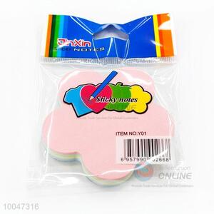 High Quality Flower Shape Colorful Sticky Notes Portable Post-It Notes