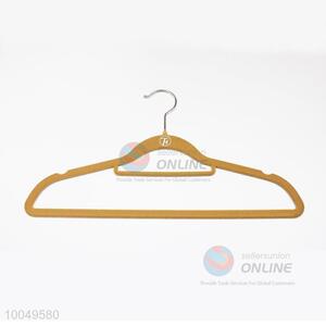 Wholesale Brown Flocking Hanger/Clothes Rack