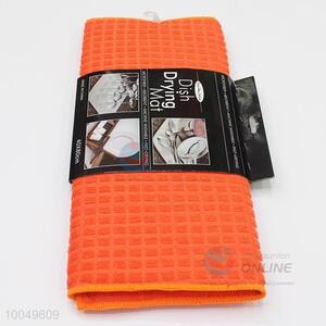 Top Quality Homeware, 35*50CM Orange Dish Drying Mat, Microfiber <em>Cleaning</em> <em>Towel</em>