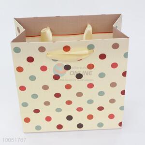 14.5*15.5*6.8CM colorful dot pattern paper gift bag