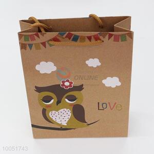 14.8*5.7*20CM wholesale owl pattern multifunctional paper gift bag
