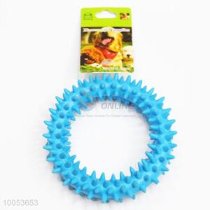 Cheap Pet Dog Toys 9cm Barbed Circle TPR Dog Dental Toy