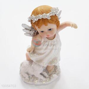 Resin crafts cheap angle figurines wholesale for home decoration