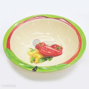 Colorful Melamine Bowl With Vegetables Pattern Decorated