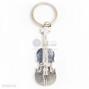 Delicate Violin Model Key Chain Silver Gift