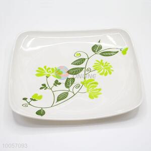 High quality 15*15cm square melamine floral plate