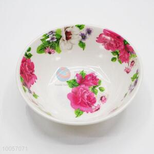 Round shaped 12.5cm melamine floral bowl