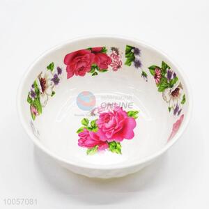 Round shaped 15cm melamine floral bowl
