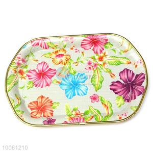 Factory direct printed flower pattern PP tray