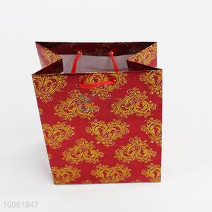 Red festival hologram paper gift bag