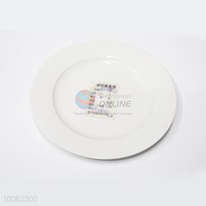 High Quality White Round Ceramic Plate/Ceramic Dish