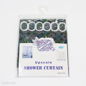 Hot Sale Three Colors Flower Dacron Shower <em>Curtain</em>