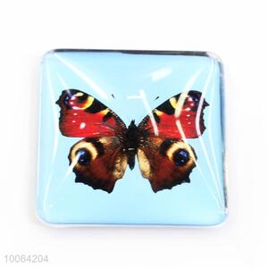 Butterfly Pattern Glass Fridge Magnet